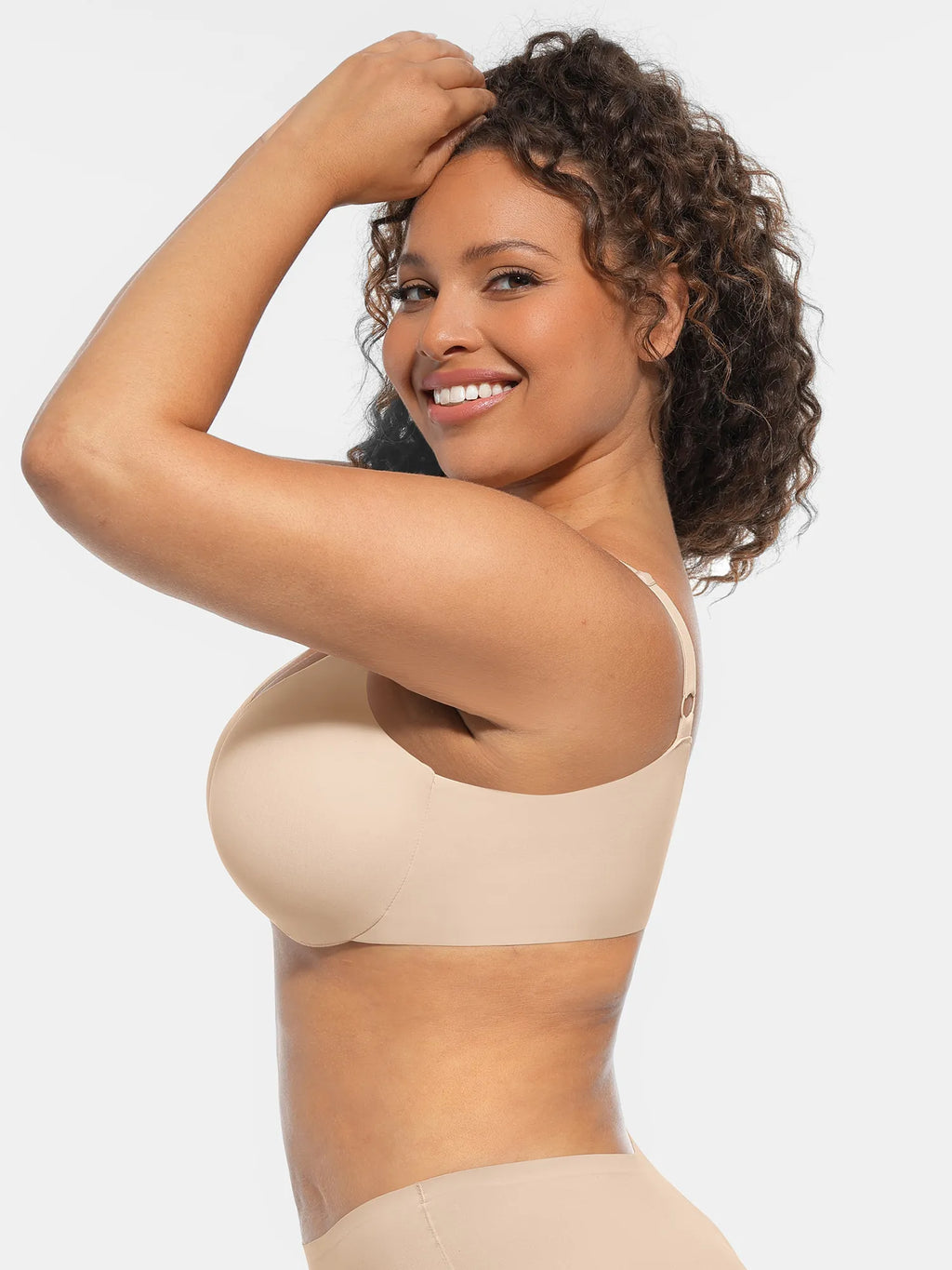 MyCurve Underwire Adjustable Deep V-neck Bra