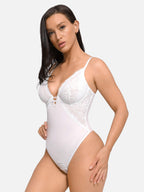 Body moldeador de encaje elegante con escote en V de MyCurve 