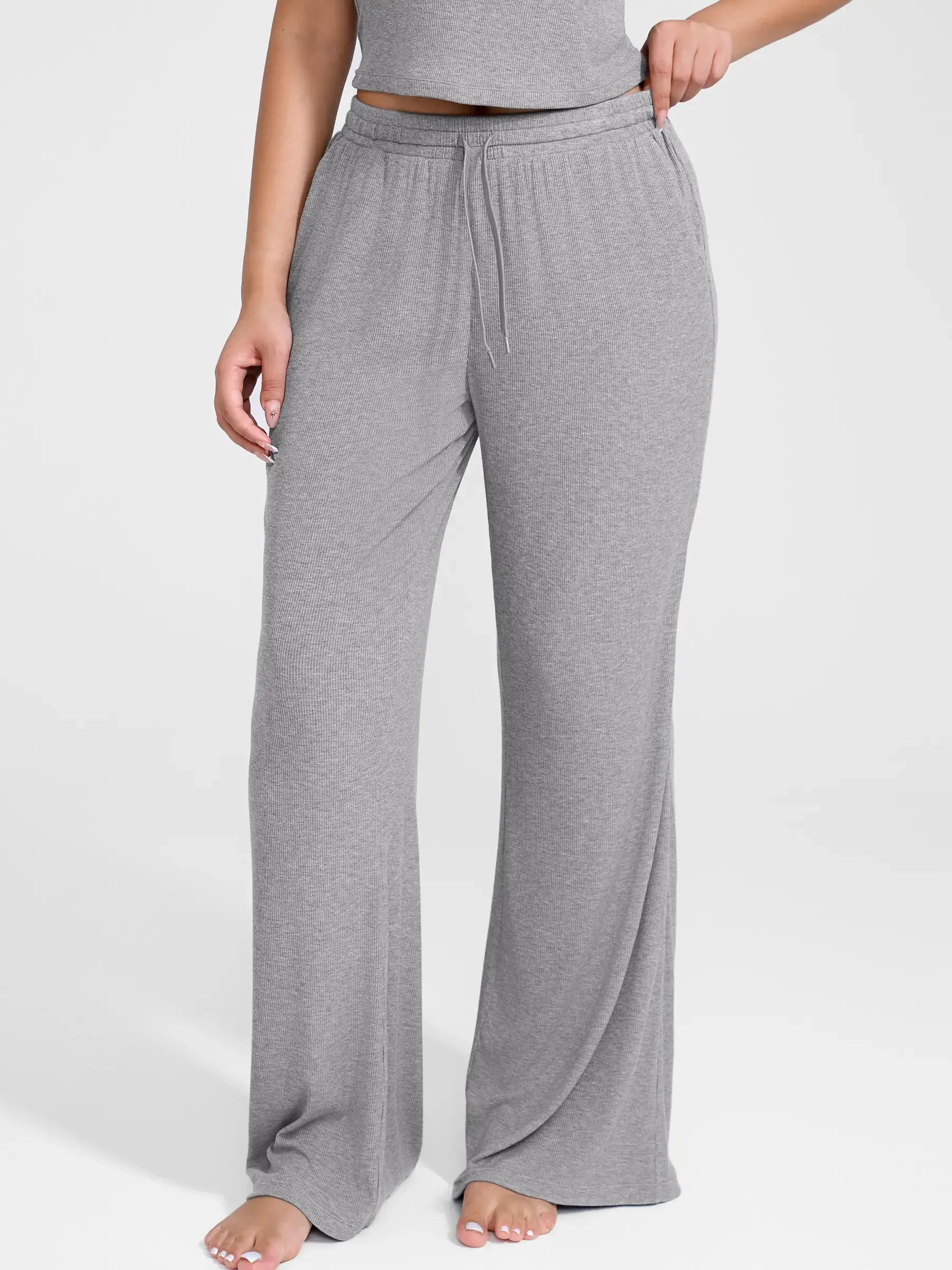 MyCurve Breathable Ribbed Loungewear Pants