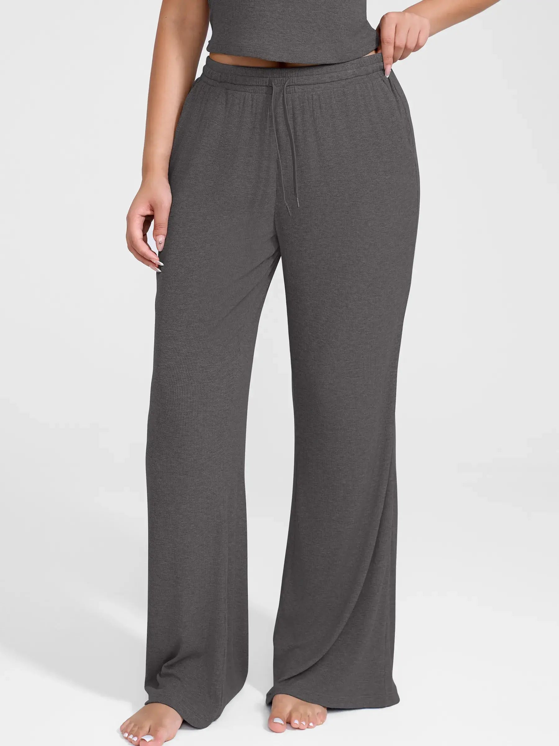 MyCurve Breathable Ribbed Loungewear Pants