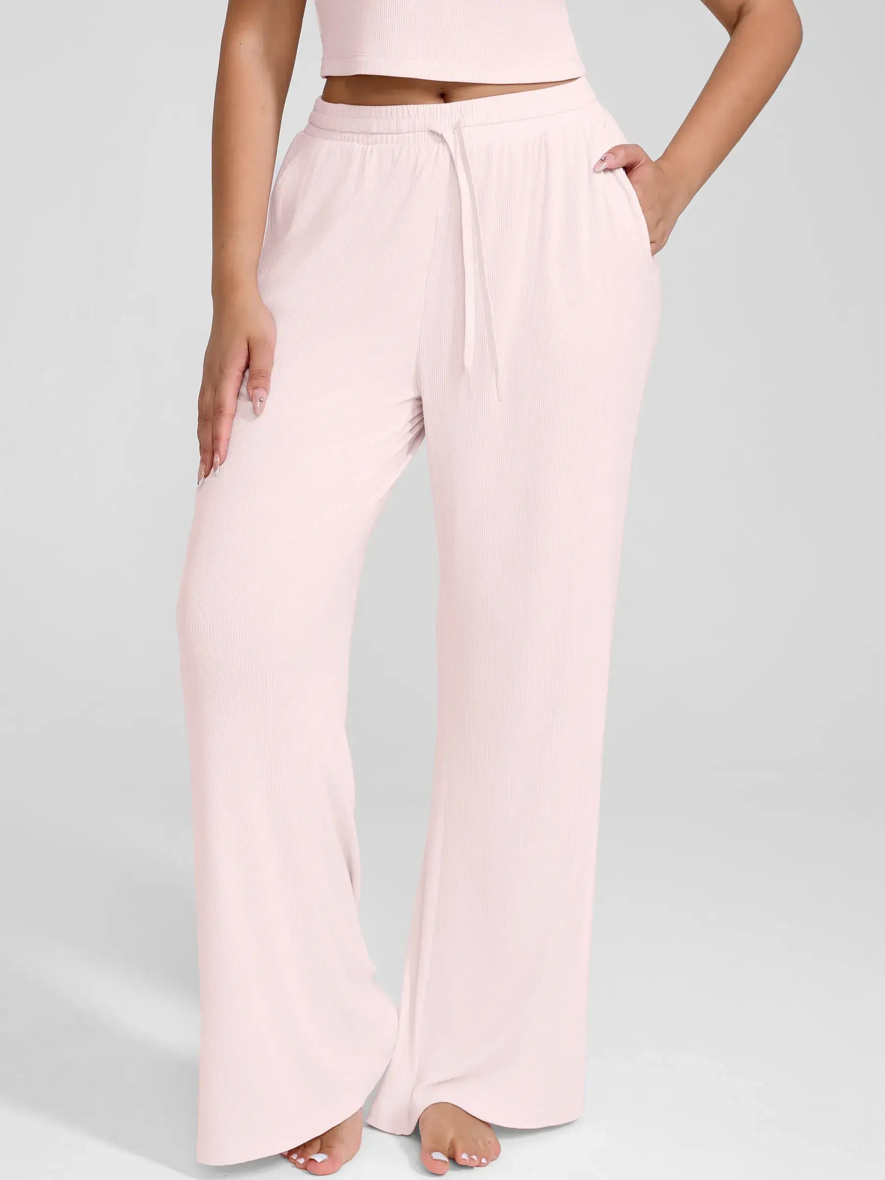 MyCurve Breathable Ribbed Loungewear Pants