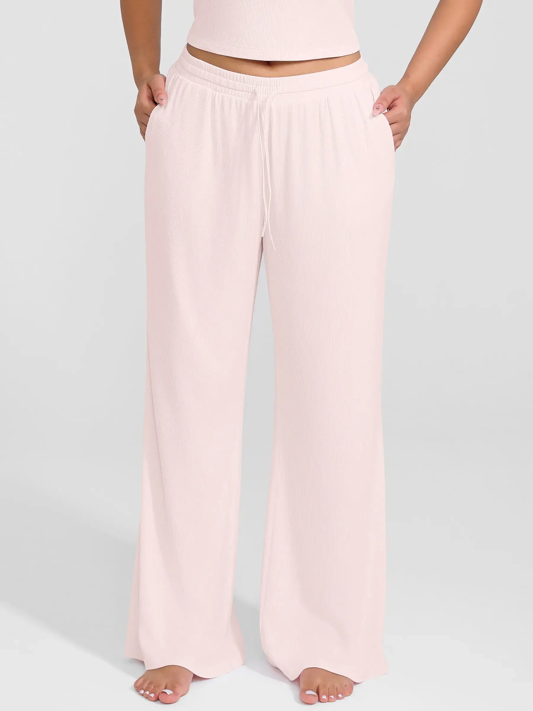 MyCurve Breathable Ribbed Loungewear Pants
