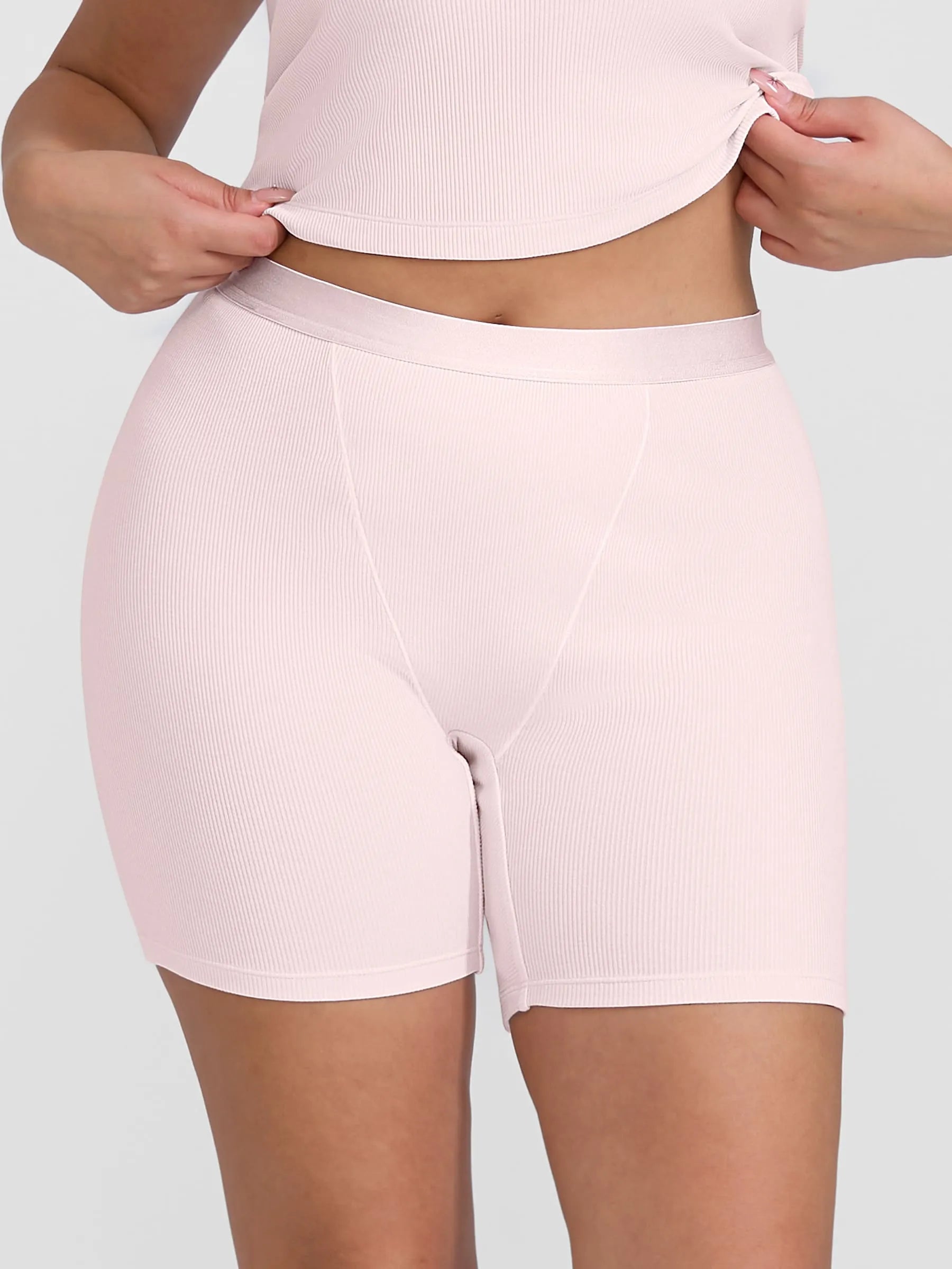 MyCurve Comfortable Stretchy Mid-Waist Boxer Shorts