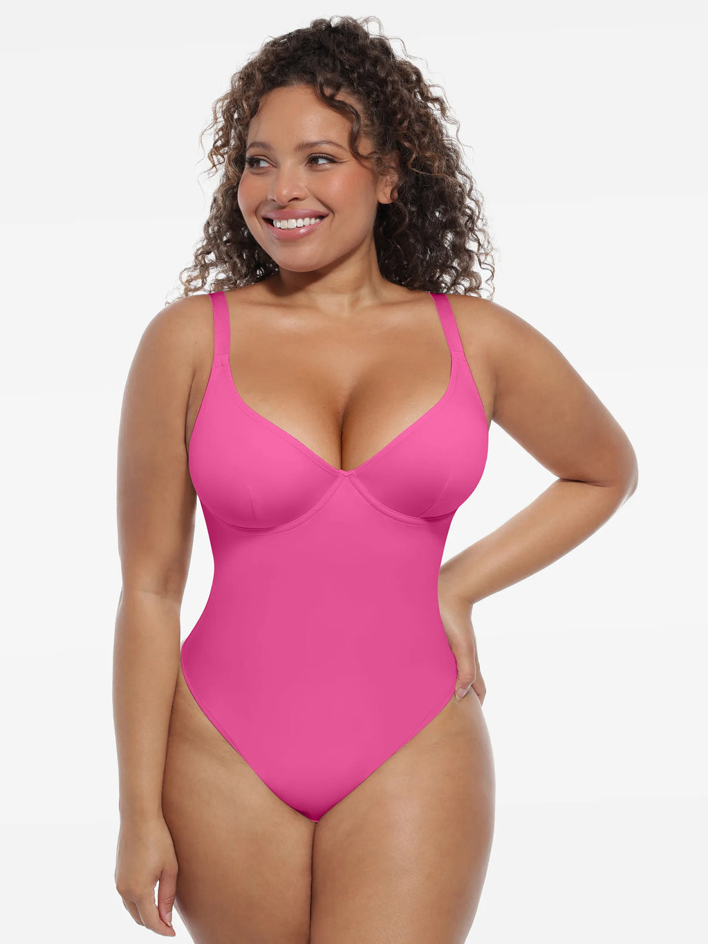 MyCurve Deep V-Neck Shapewear Bodysuit