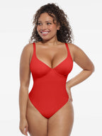 MyCurve Deep V-Neck Shapewear Bodysuit