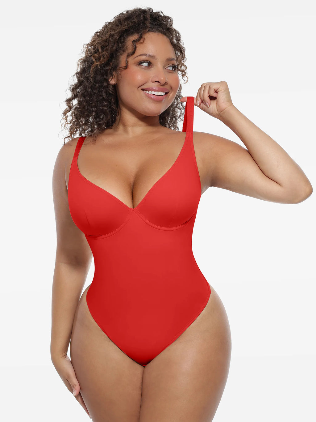 MyCurve Deep V-Neck Shapewear Bodysuit