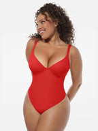 MyCurve Deep V-Neck Shapewear Bodysuit