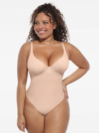 MyCurve Deep V-Neck Shapewear Bodysuit
