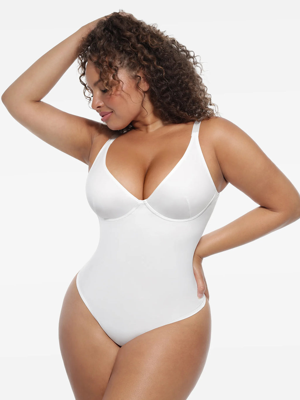 MyCurve Deep V-Neck Shapewear Bodysuit