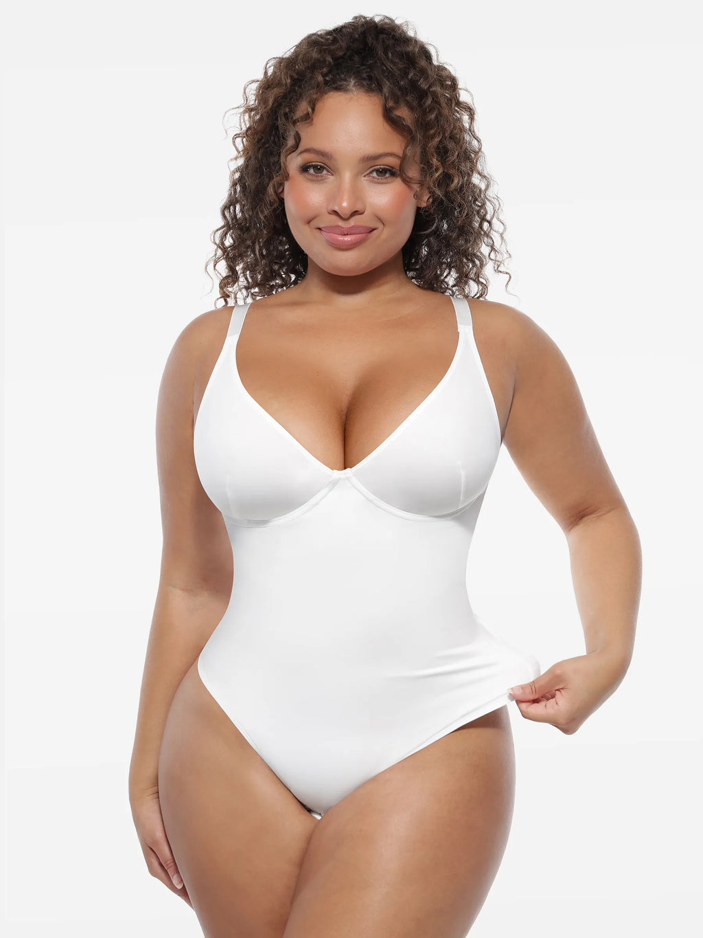 MyCurve Deep V-Neck Shapewear Bodysuit