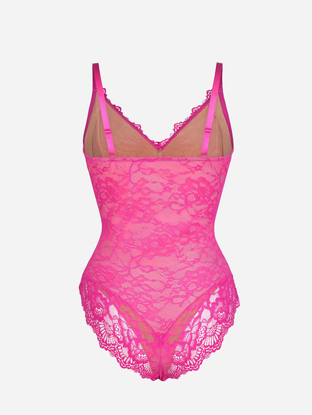 MyCurve Lace V Neck Full Bodysuit Underwear