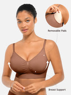 Conjunto de sujetador MyCurve Seamless Everyday con relleno suave incorporado