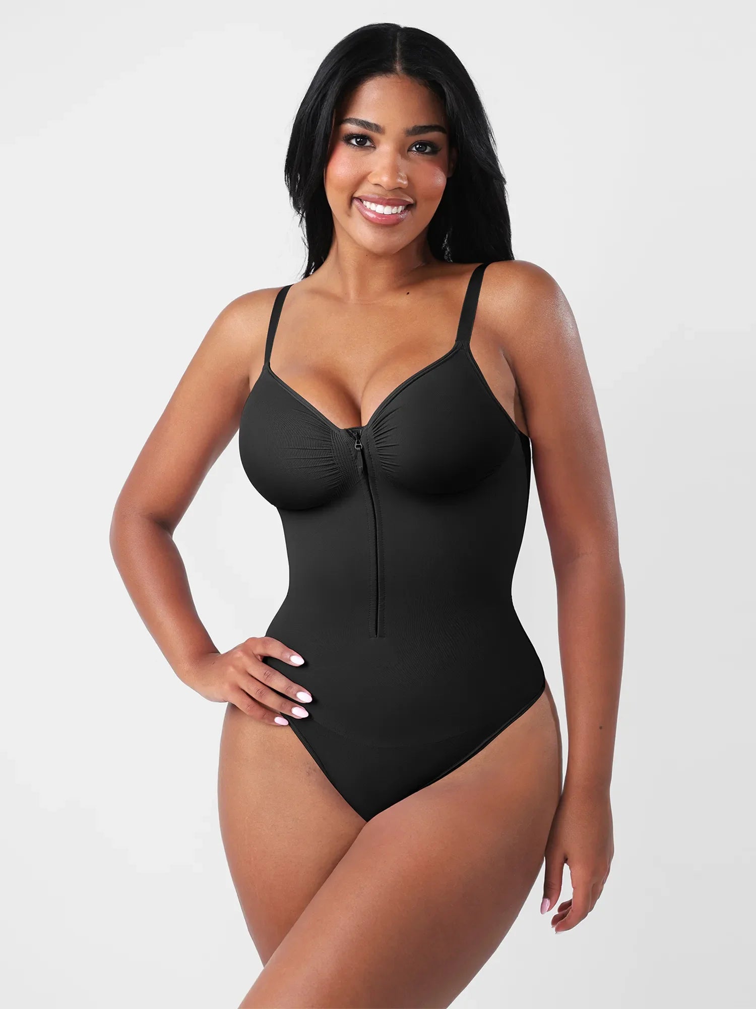 MyCurve Seamless Tummy Control Zipper Bodysuit