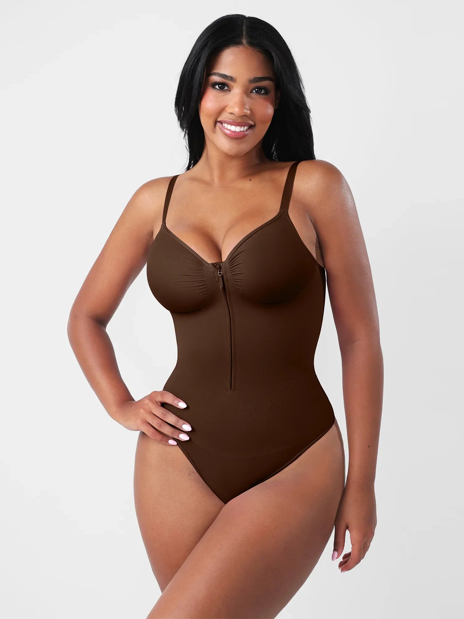 MyCurve Seamless Tummy Control Zipper Bodysuit