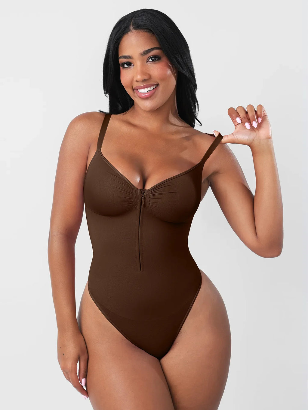 MyCurve Seamless Tummy Control Zipper Bodysuit