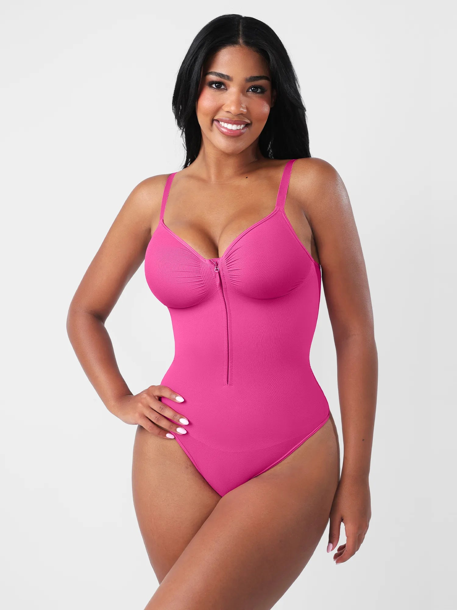 MyCurve Seamless Tummy Control Zipper Bodysuit