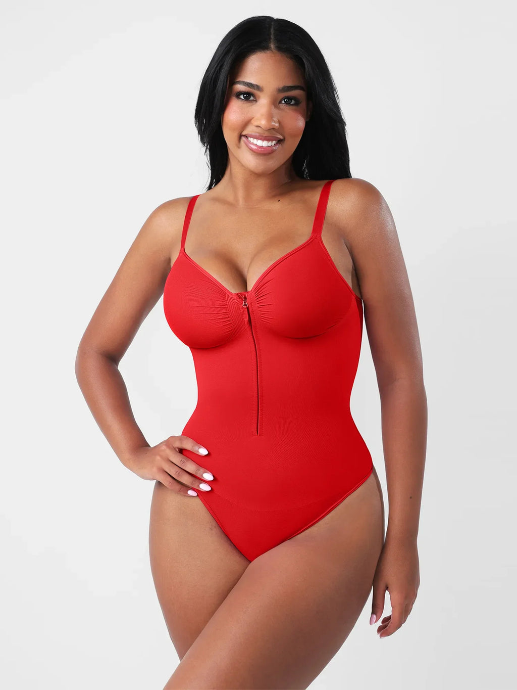 MyCurve Seamless Tummy Control Zipper Bodysuit