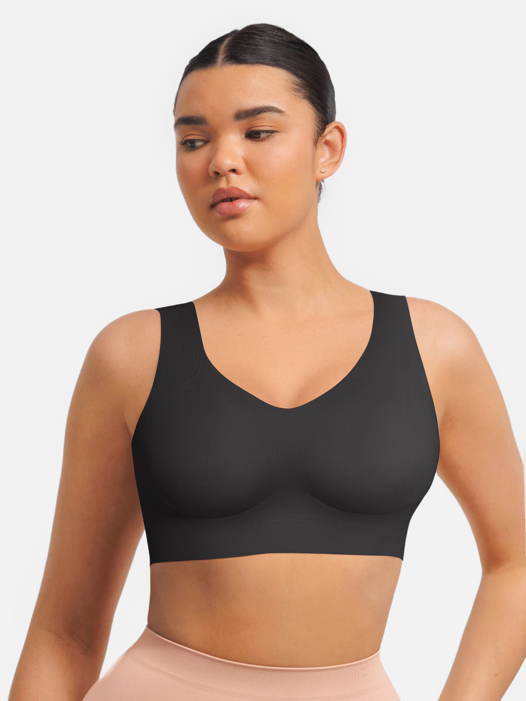 MyCurve Seamless V Neck Comfort Fit Everyday Bra