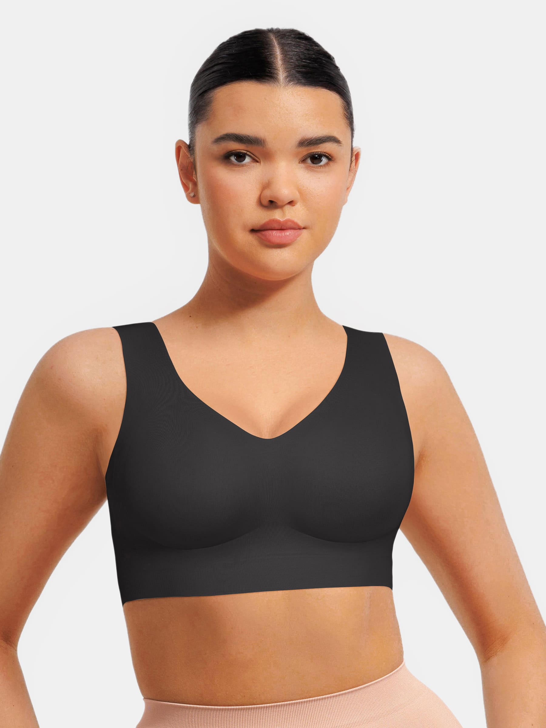 MyCurve Seamless V Neck Comfort Fit Everyday Bra