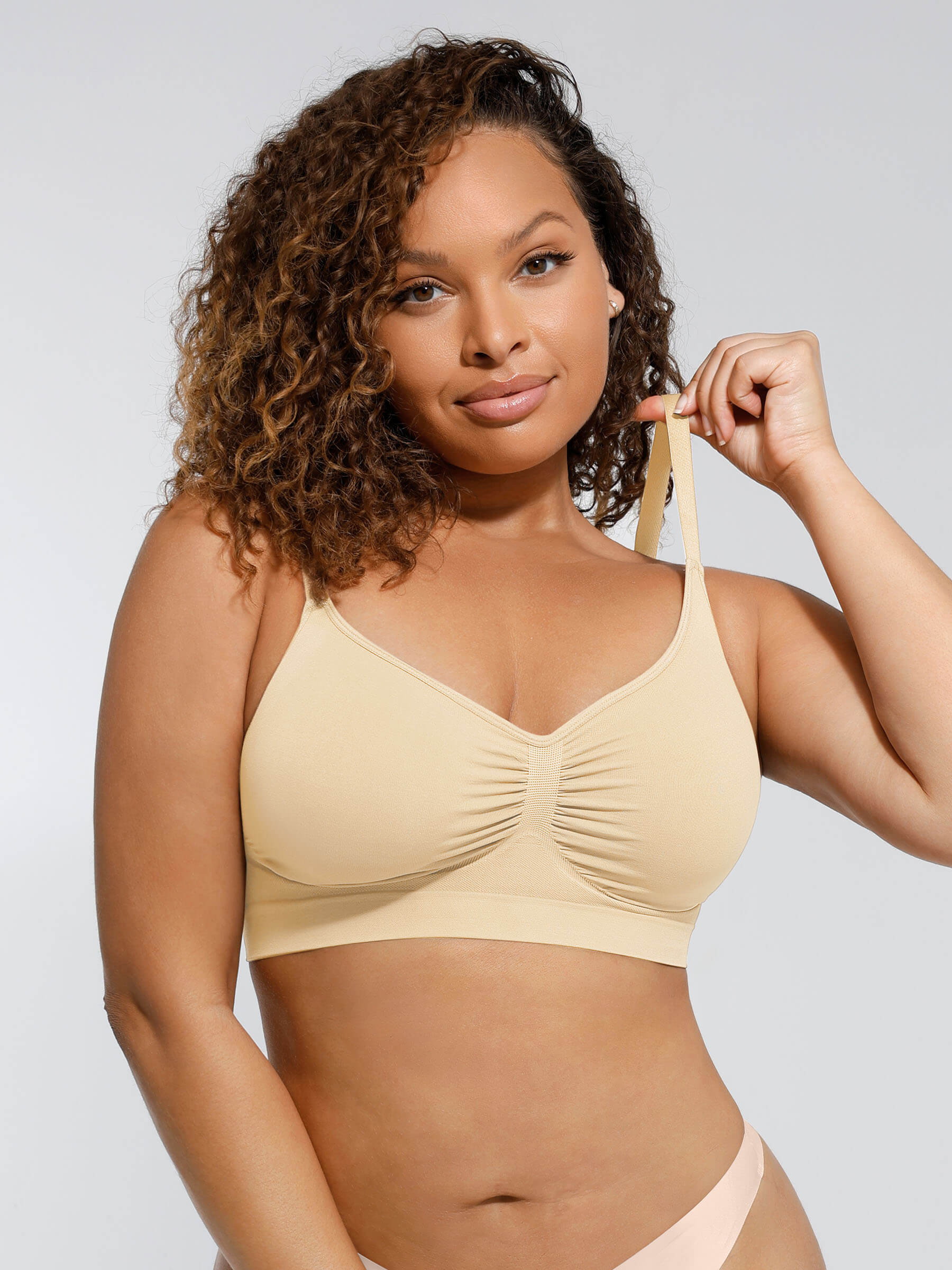 MyCurve Ultra-Soft Wireless Bra Seamless All-Day Wear