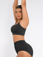 Ensemble MyCurve soutien-gorge sans armatures & culotte gainante taille haute sans coutures