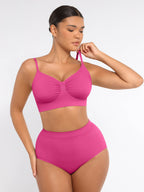 Ensemble MyCurve soutien-gorge sans armatures & culotte gainante taille haute sans coutures