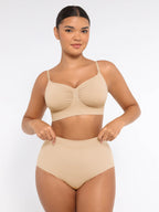Ensemble MyCurve soutien-gorge sans armatures & culotte gainante taille haute sans coutures