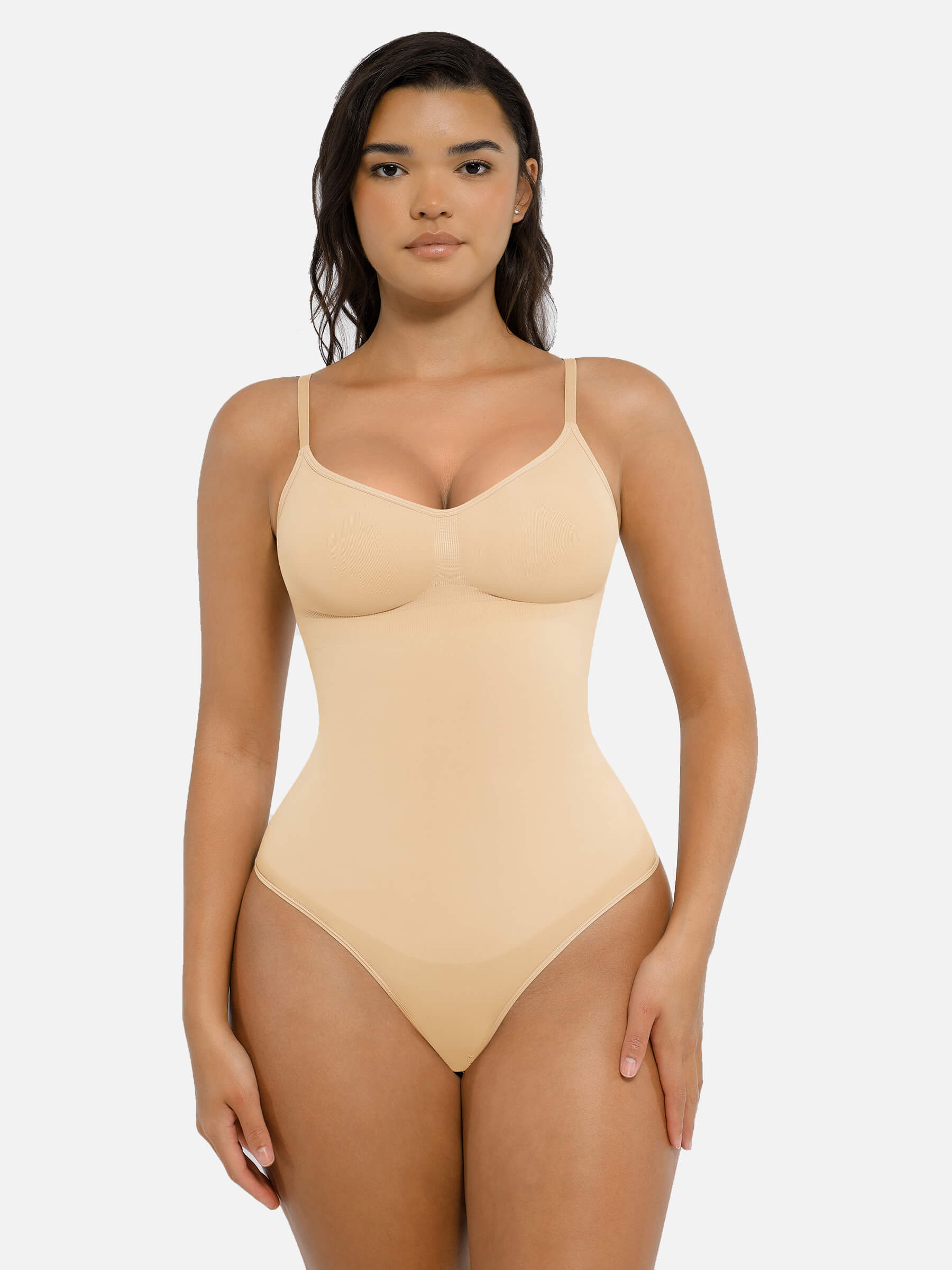 MyCurve Tummy Control Seamless Thong Bodysuit