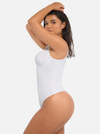 MyCurve Deep V Neck Tummy Control Shapewear Bodysuit