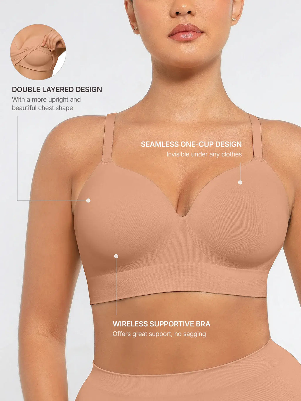 Soutien-gorge MyCurve push-up à couvrance totale, confort, sans armatures