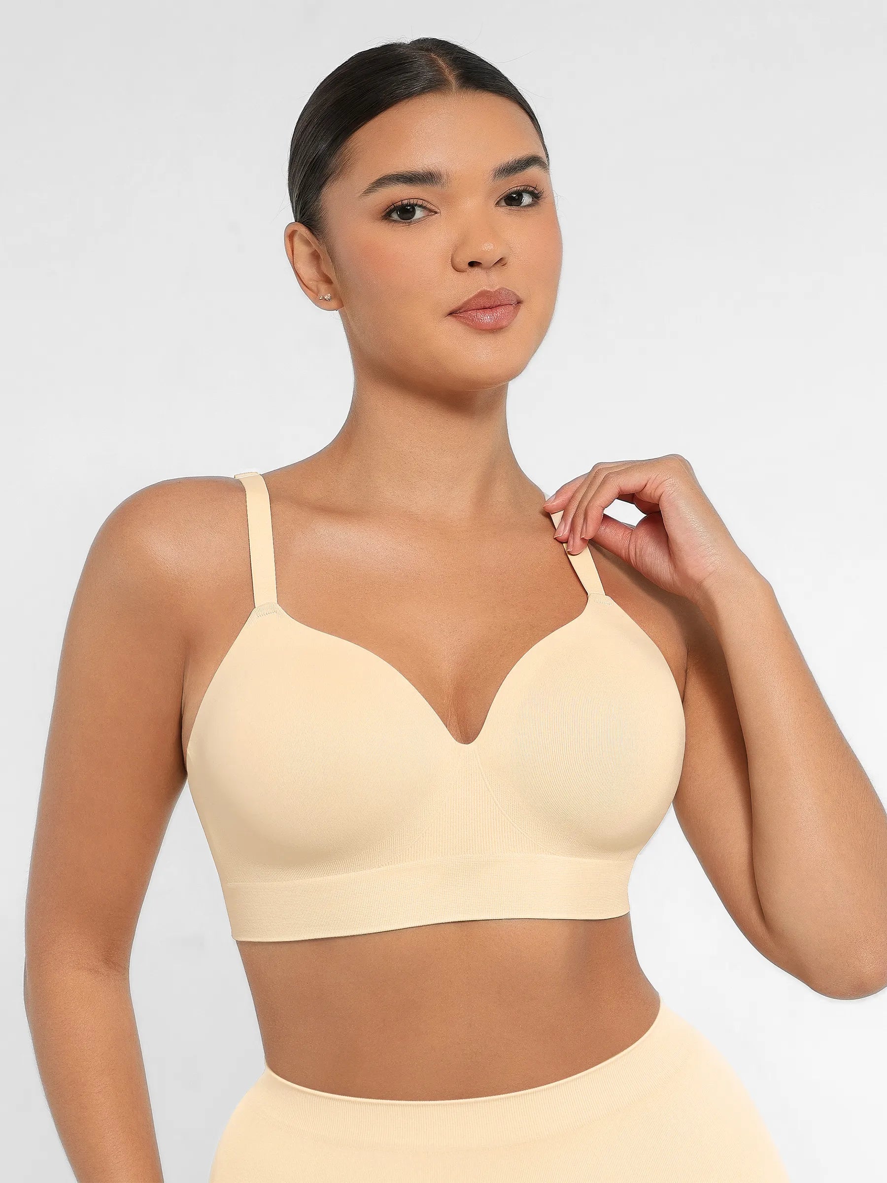 MyCurve Wireless Push-Up Seamless Comfort Full Coverage Bra