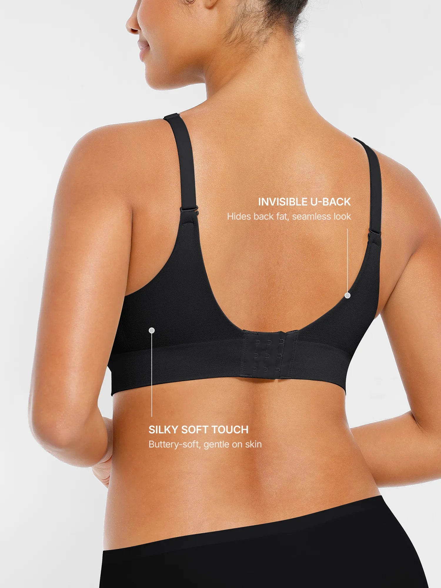 MyCurve Wireless Seamless Push-Up V-neck Bra
