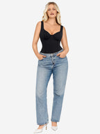 Body de cuerpo entero con tirantes anchos y escote en V MyCurve