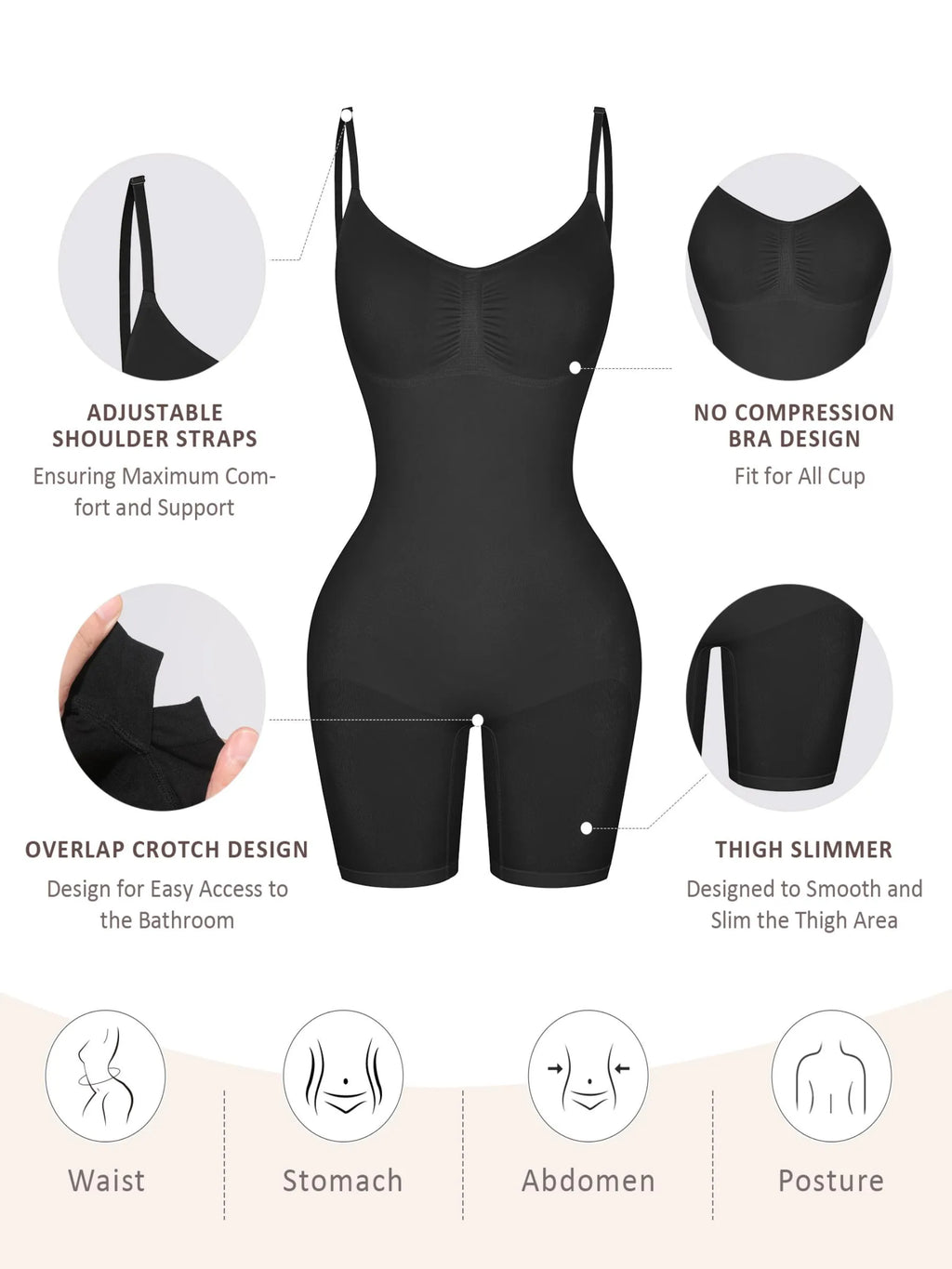 MyCurve Seamless Boyshort Shaping Bodysuit
