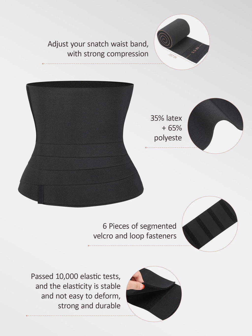 Faja moldeadora de cintura MyCurve Tummy Wrap