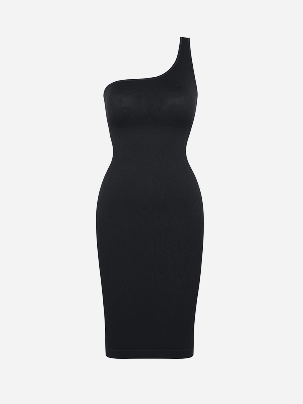 MyCurve One-Shoulder Shaper Dress with Built-In Bra
