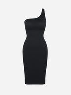 MyCurve One-Shoulder Shaper Dress with Built-In Bra
