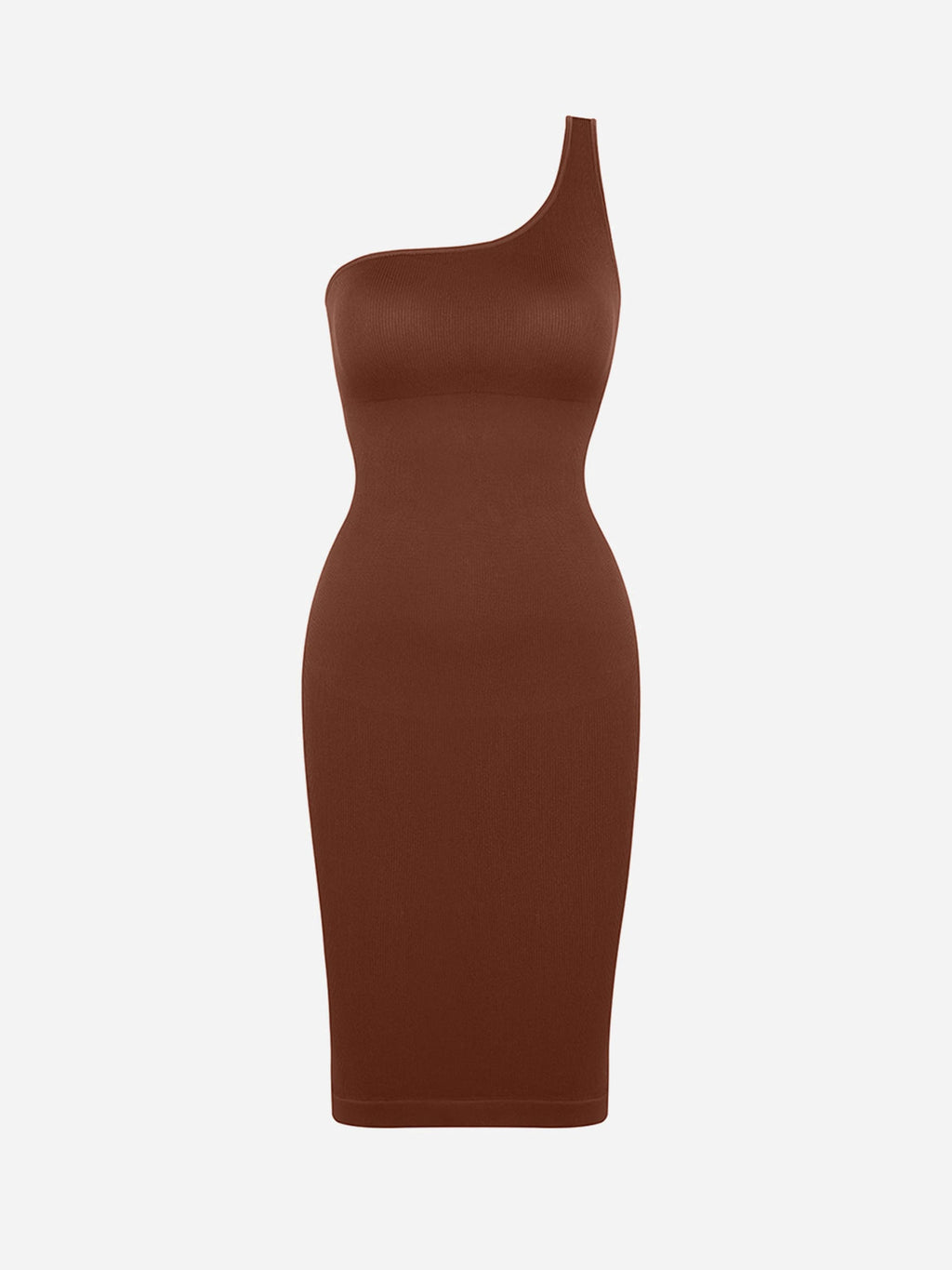 MyCurve One-Shoulder Shaper Dress with Built-In Bra