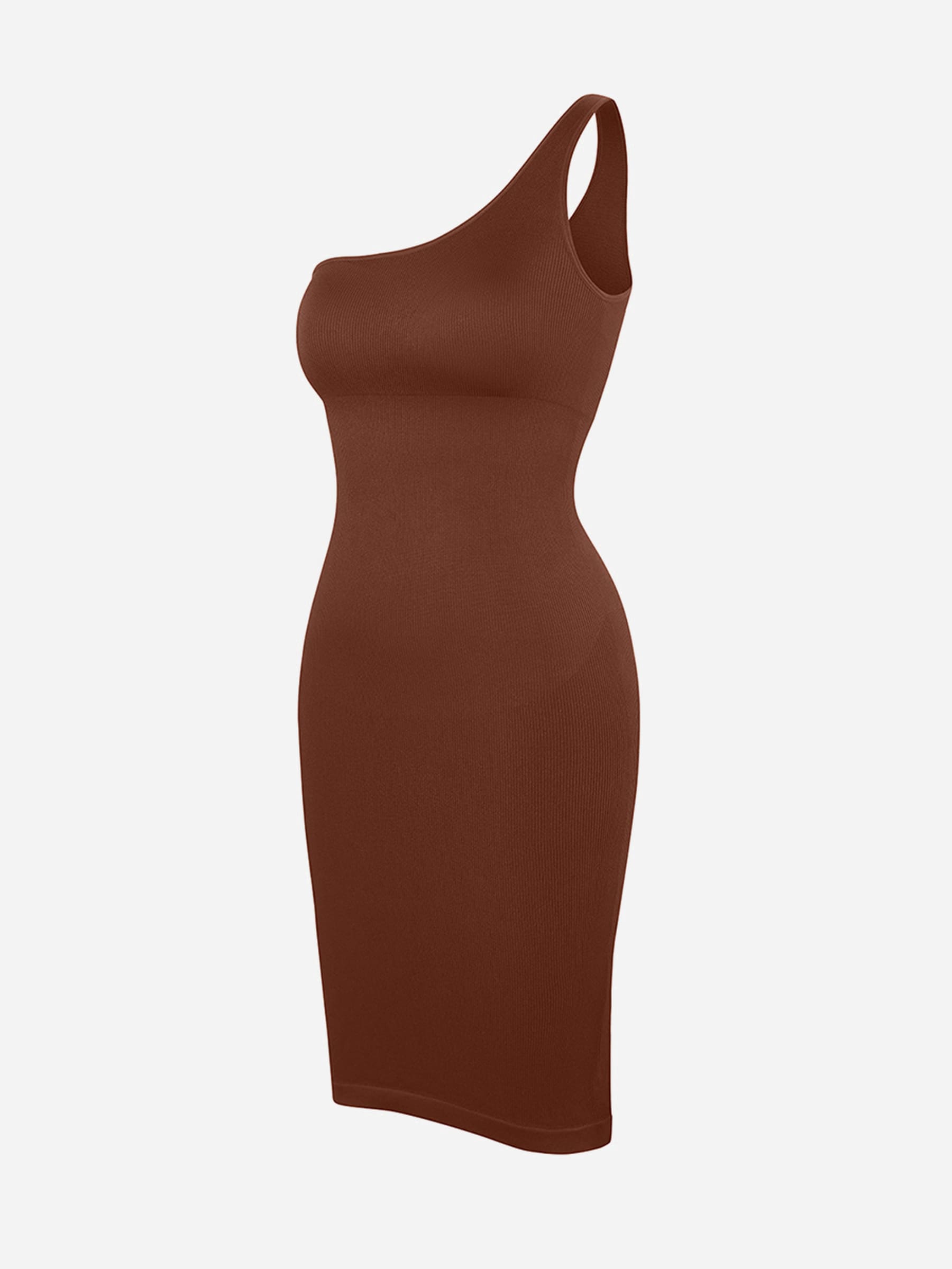 MyCurve One-Shoulder Shaper Dress with Built-In Bra