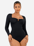 MyCurve Slimming Long-Sleeve Shapewear Bodysuit