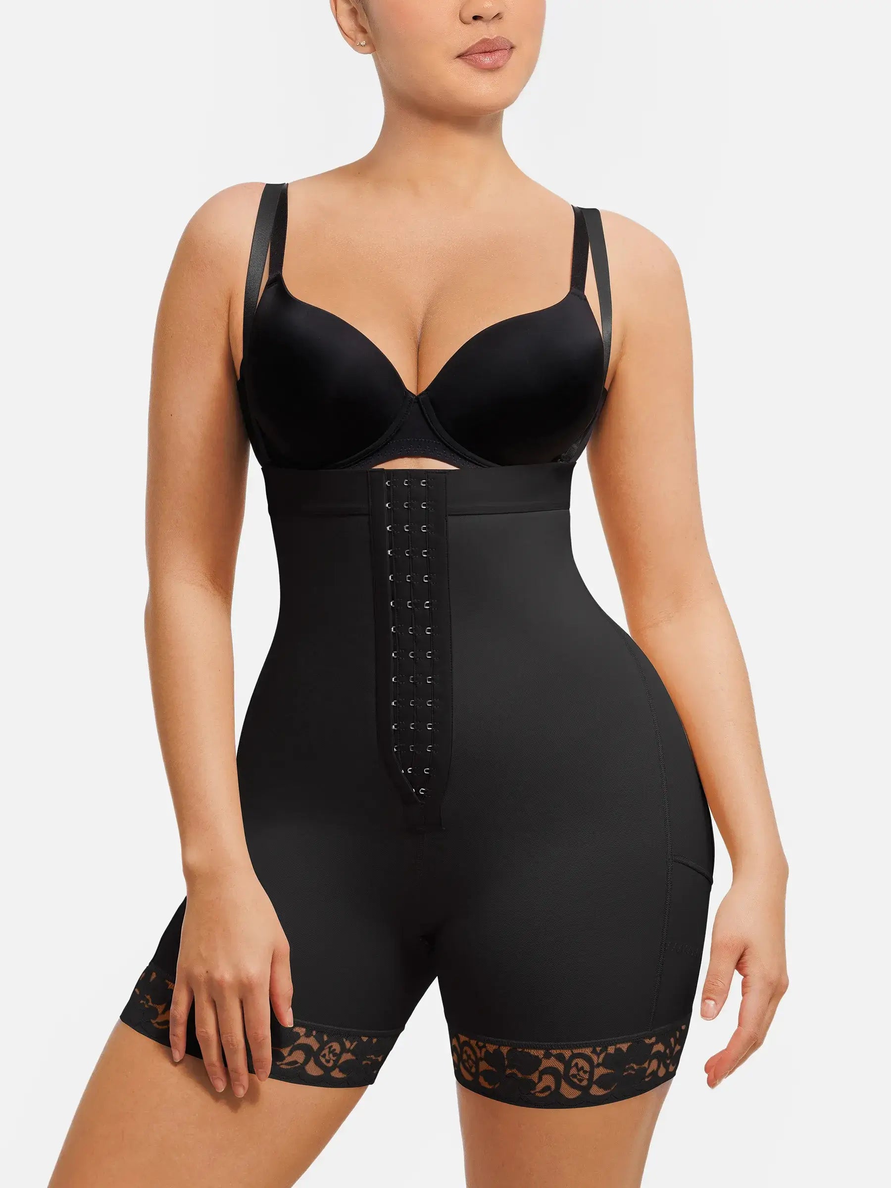 MyCurve Butt Lifting Body Shaper with Zip Crotch Smooth Tummy Control