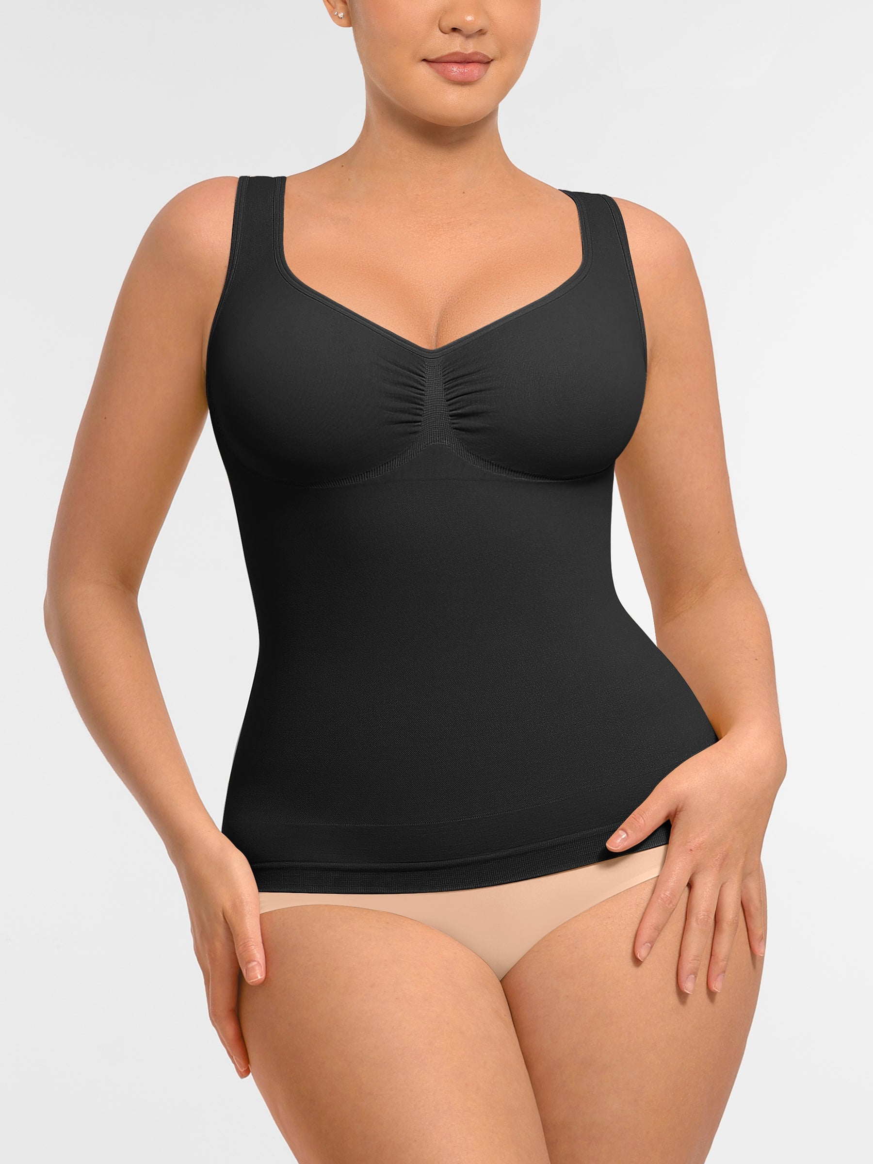 MyCurve Bust Support Waist and Abdomen Control Shape  Wide Straps Tank Top