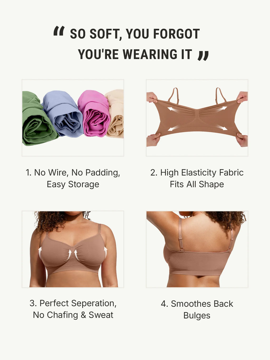 Soutien-gorge MyCurve du quotidien sans armatures, non rembourré, ultra doux