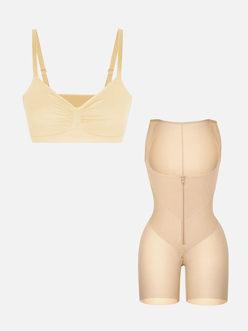 Lot body gainant liftant col en U MyCurve & soutien-gorge souple non doublé