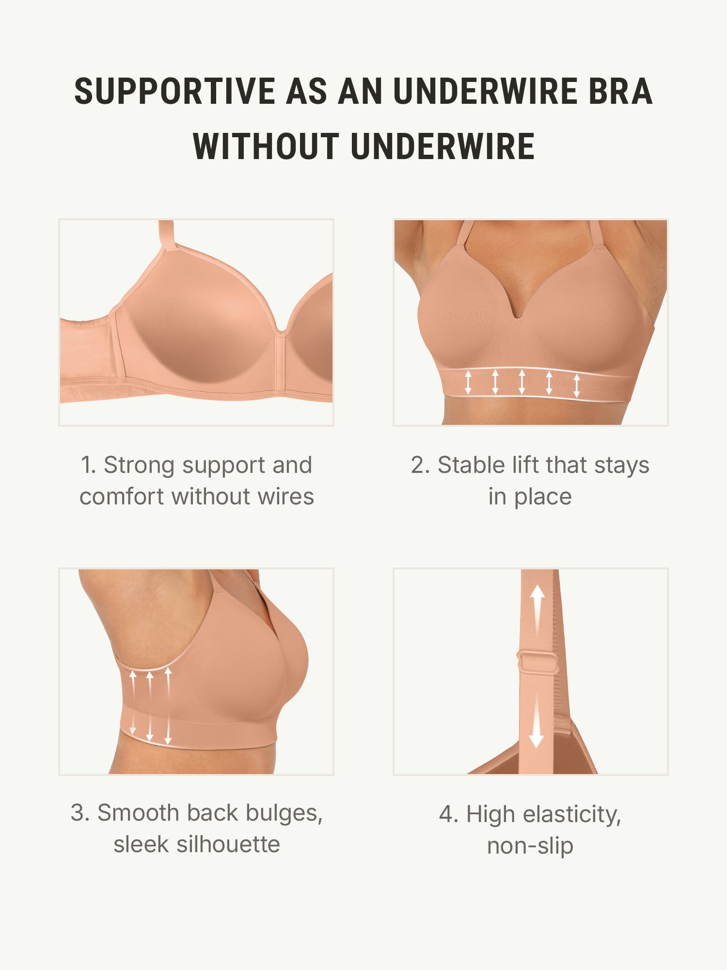 MyCurve Wireless Push-Up Seamless Comfort Full Coverage Bra