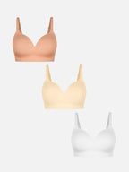 Lot de soutiens-gorge MyCurve sans armatures, push‑up, confort, couvrance totale, sans coutures