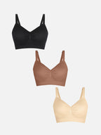 Conjunto de sujetador MyCurve Seamless Everyday con relleno suave incorporado