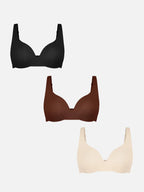 Lot de soutiens-gorge MyCurve à armatures, non rembourrés, décolleté profond en V avec maintien latéral