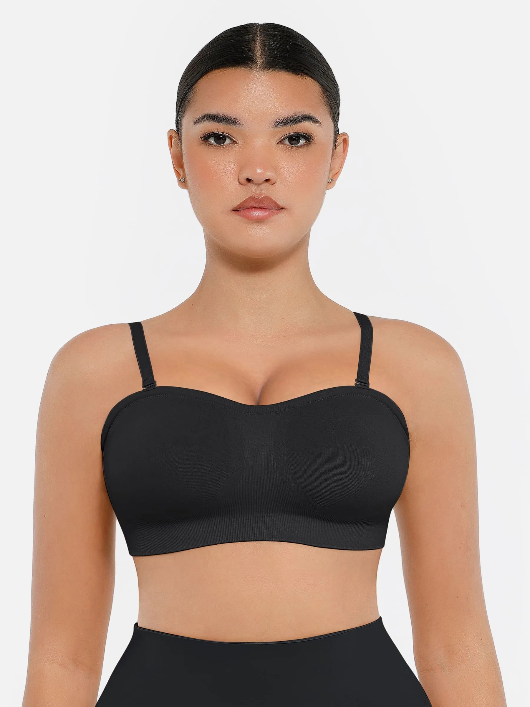 MyCurve Seamless Strapless Anti-Slip Bra With Removable Pads