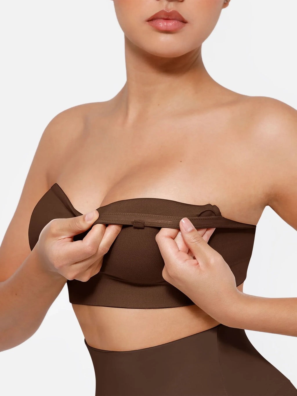 MyCurve Seamless Strapless Anti-Slip Bra With Removable Pads